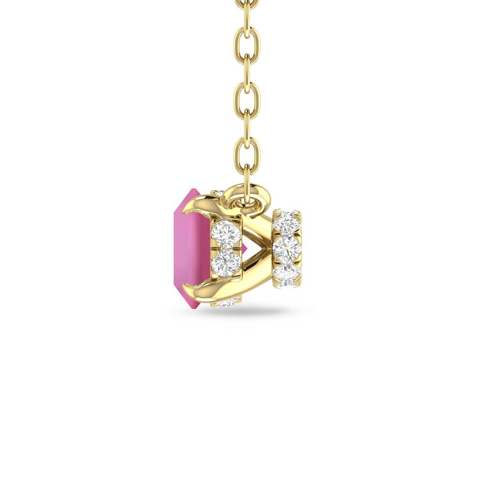 Yellow Gold - Pink Tourmaline