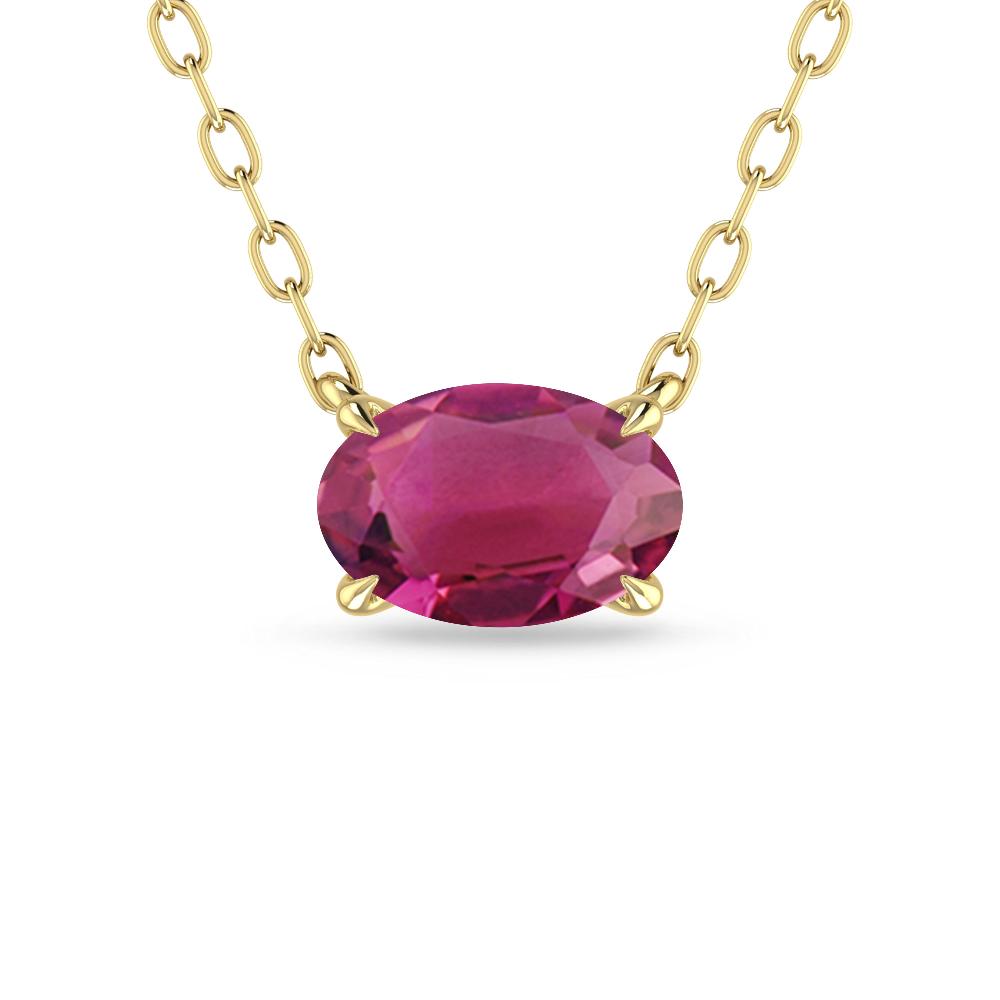 Yellow Gold - Pink Tourmaline