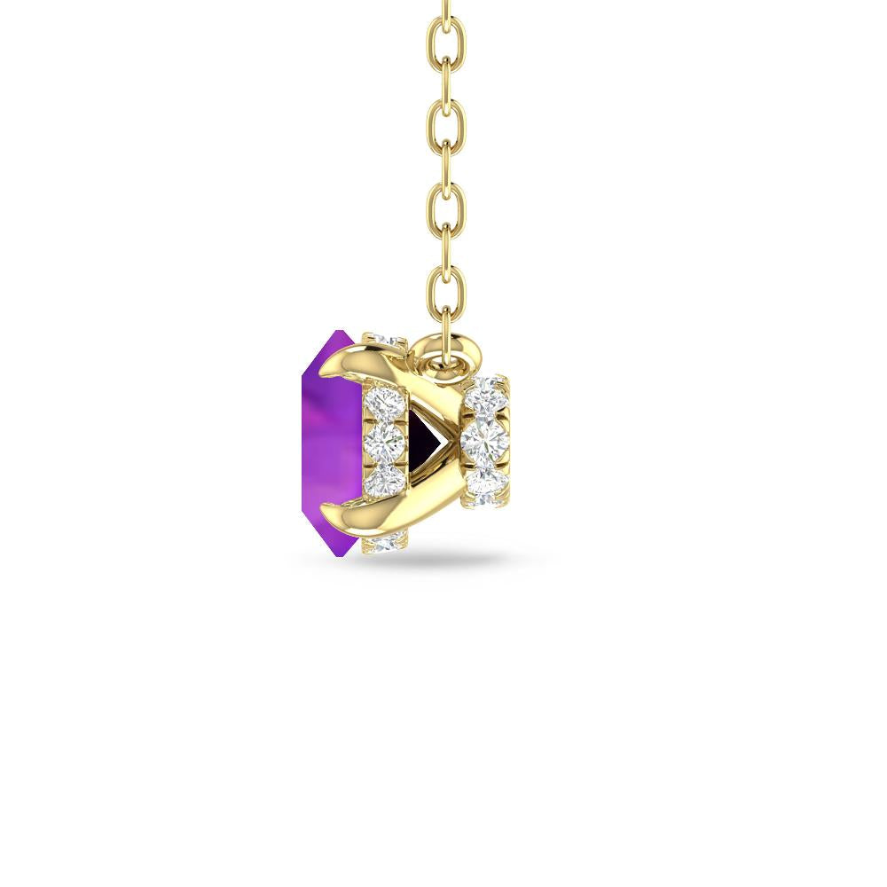 Yellow Gold - Amethyst