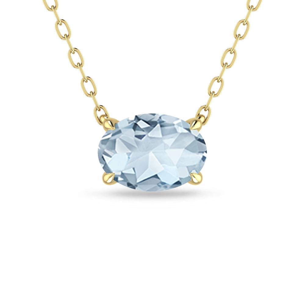 Yellow Gold - Aquamarine