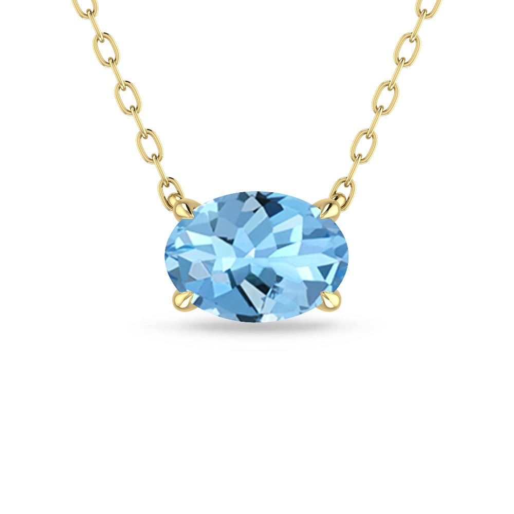 Yellow Gold - Aquamarine