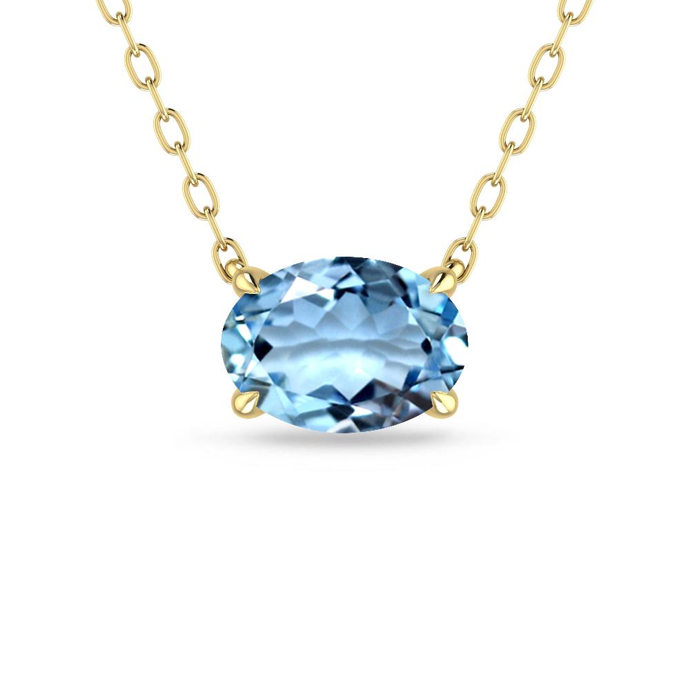 Yellow Gold - Aquamarine