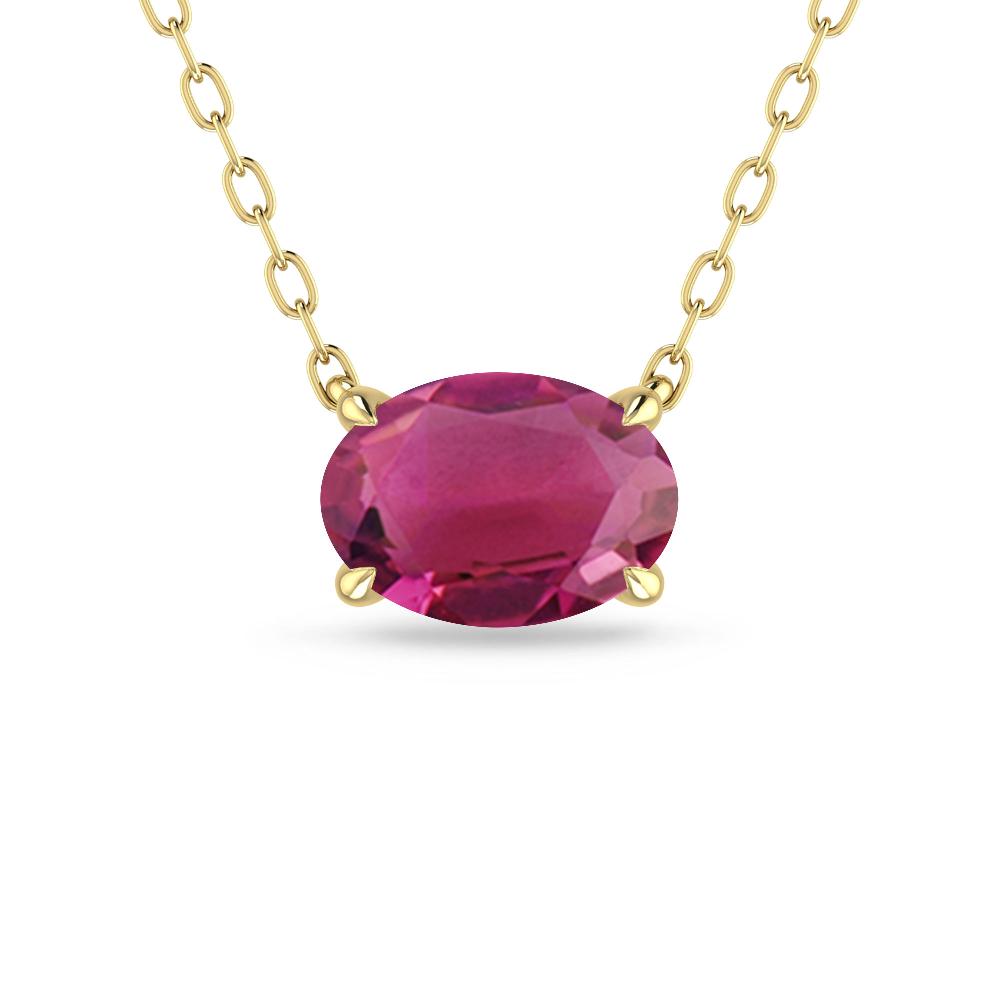 Yellow Gold - Pink Tourmaline