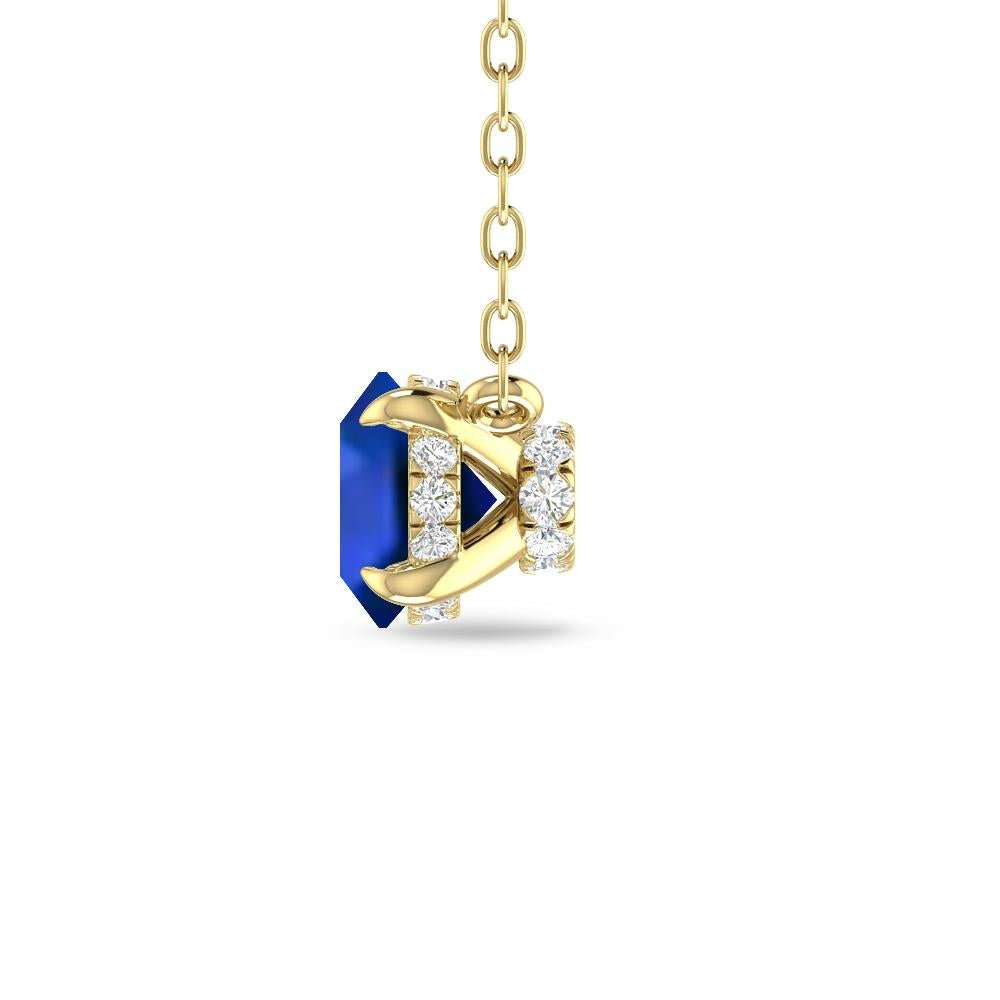 Yellow Gold - Sapphire