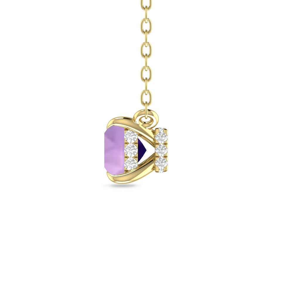 Yellow Gold - Amethyst