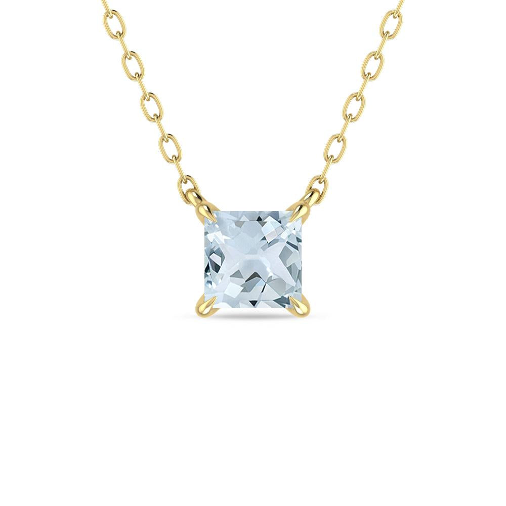 Yellow Gold - Aquamarine