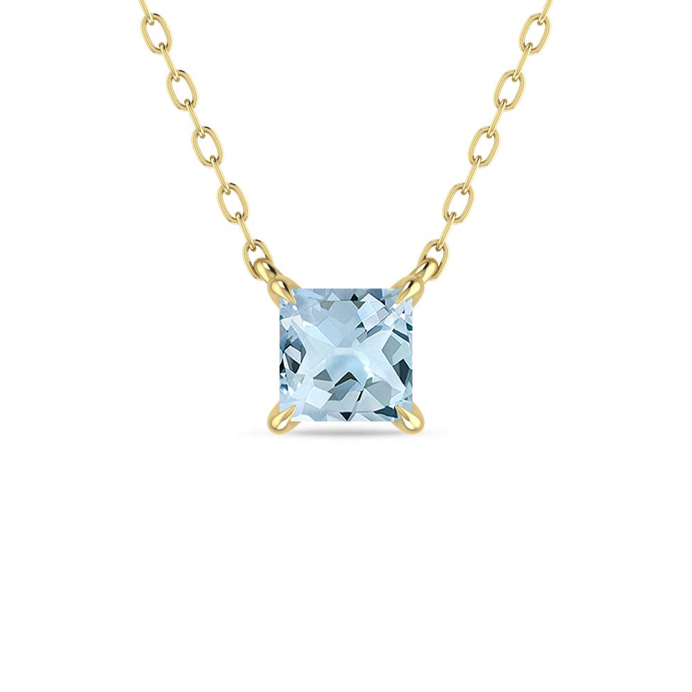 Yellow Gold - Aquamarine