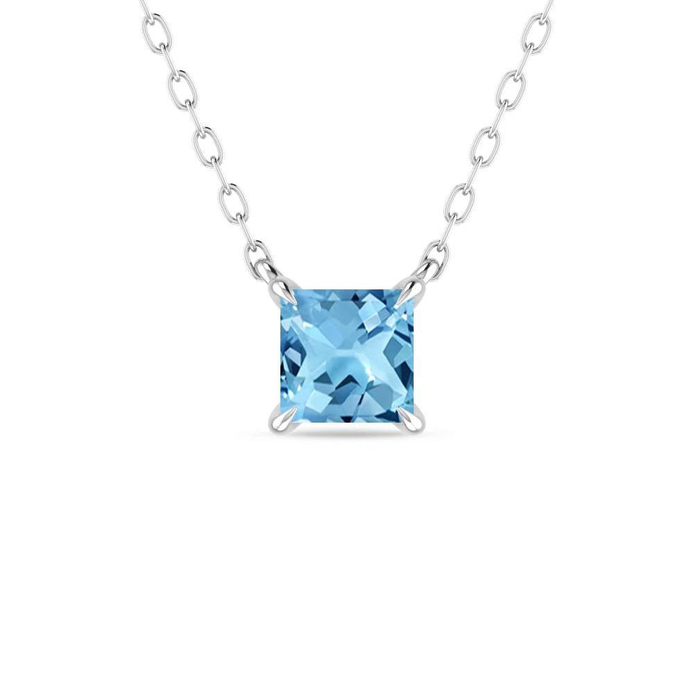 White Gold - Blue Topaz