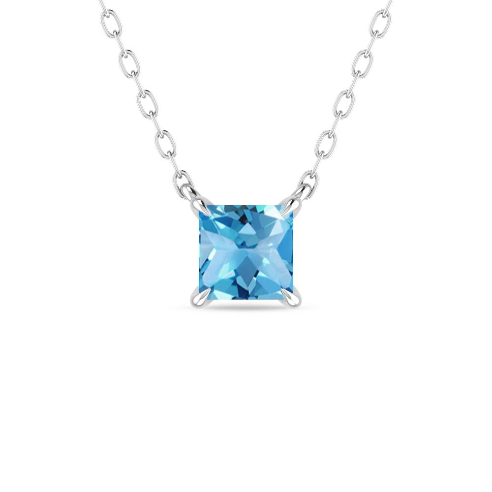 White Gold - Blue Topaz