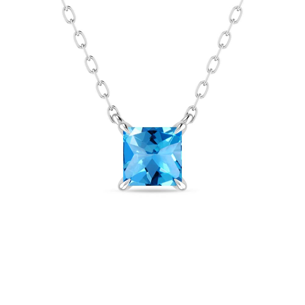 White Gold - Blue Topaz