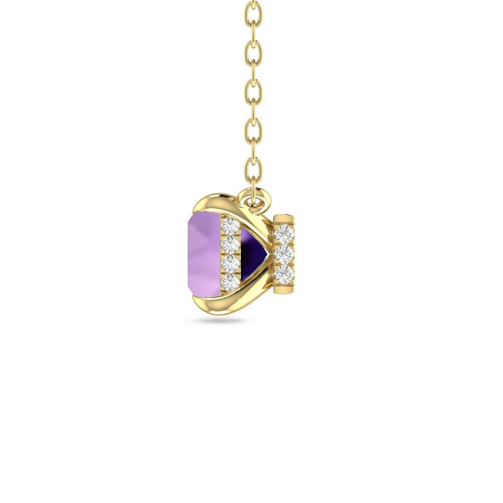 Yellow Gold - Amethyst