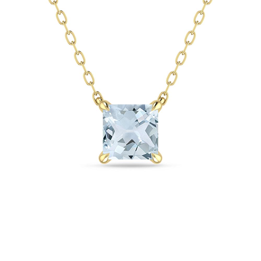 Yellow Gold - Aquamarine