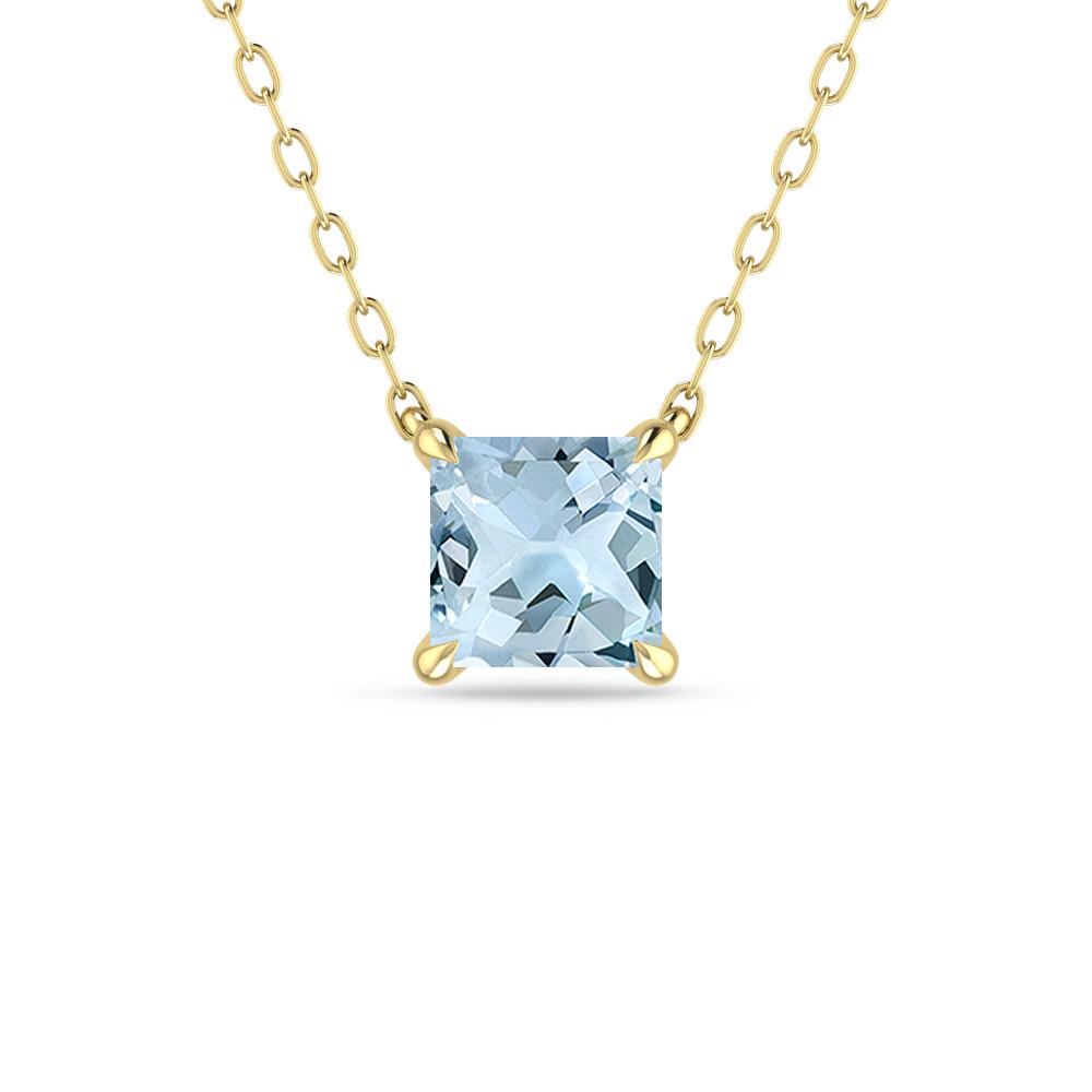 Yellow Gold - Aquamarine