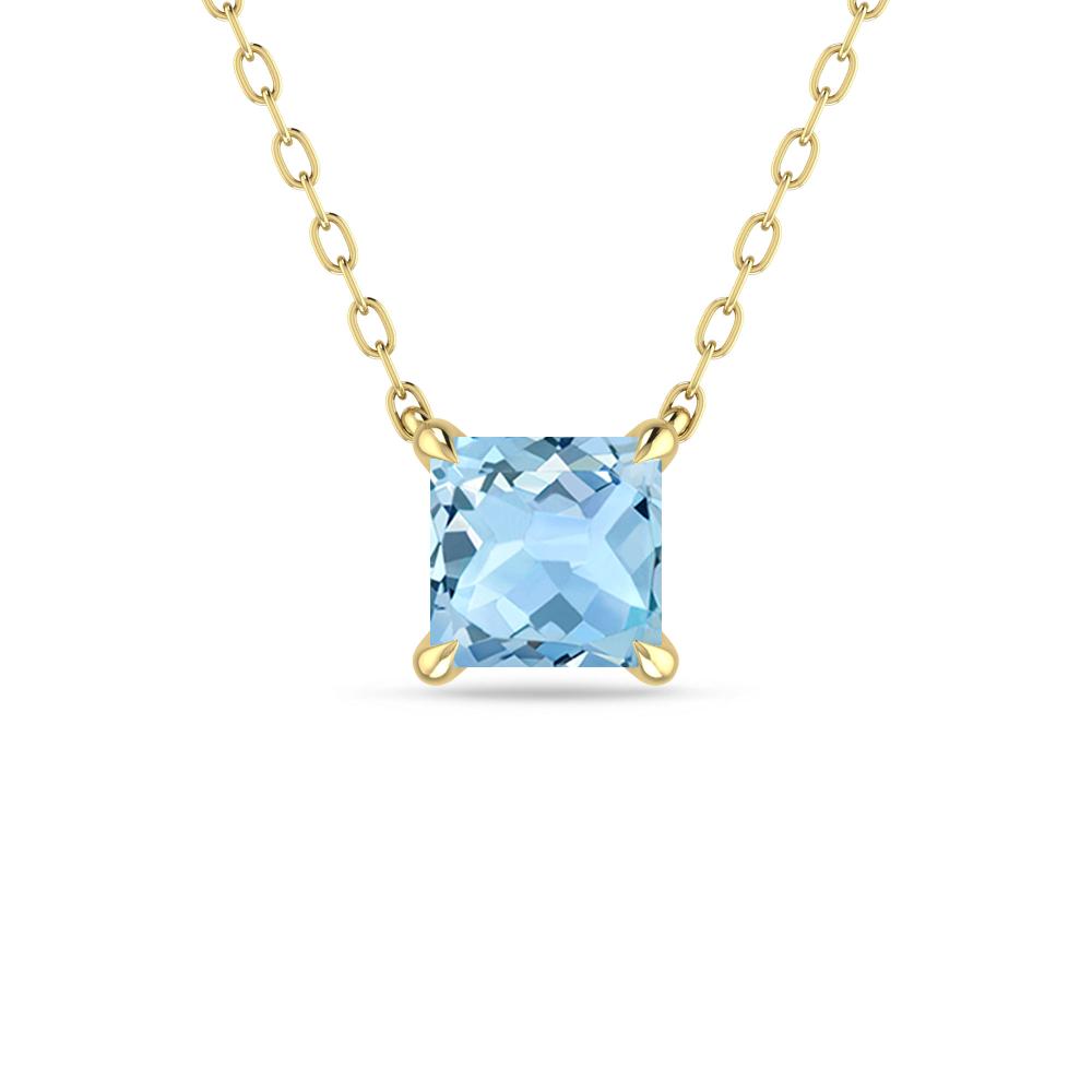 Yellow Gold - Aquamarine