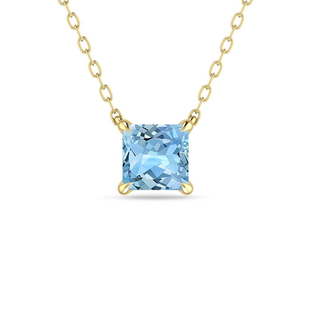 Yellow Gold - Aquamarine