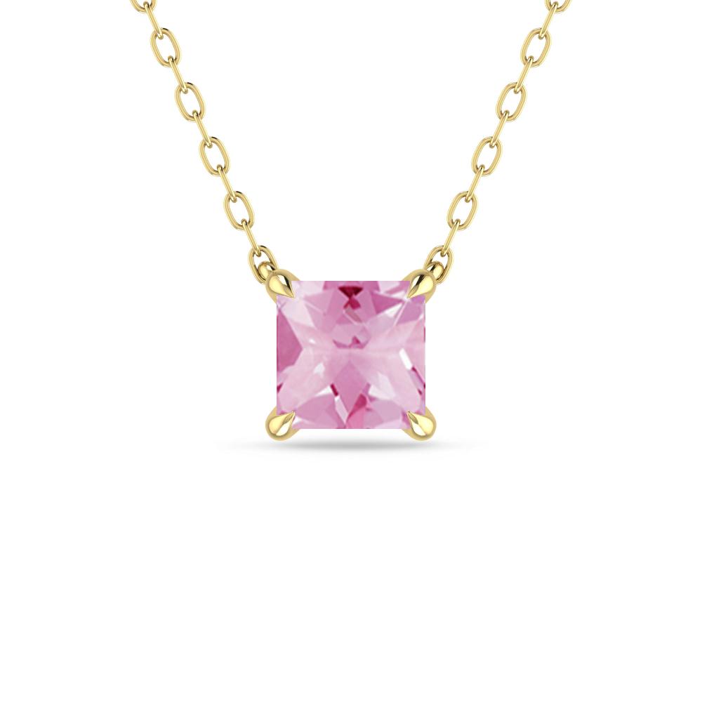 Yellow Gold - Pink Tourmaline