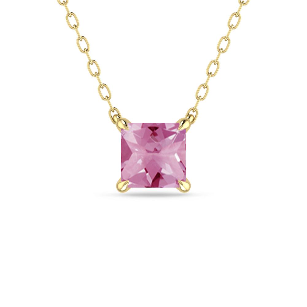 Yellow Gold - Pink Tourmaline