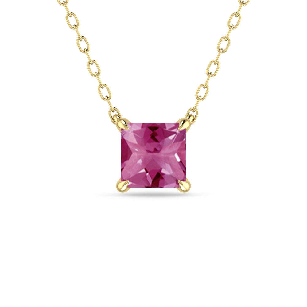 Yellow Gold - Pink Tourmaline