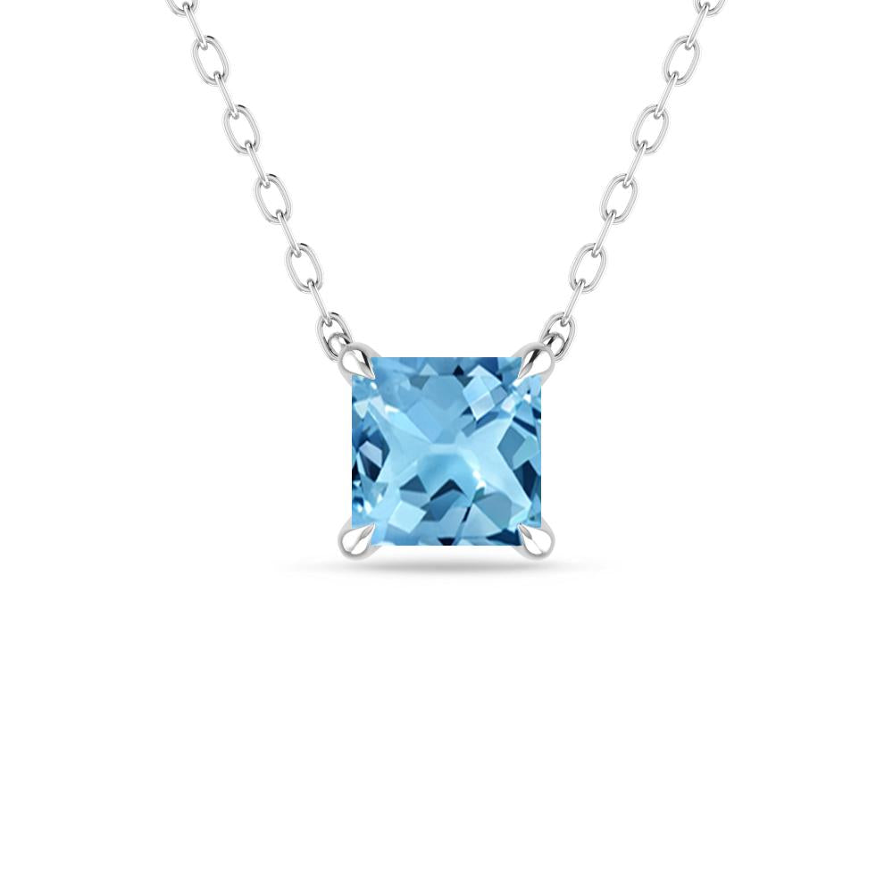 White Gold - Blue Topaz