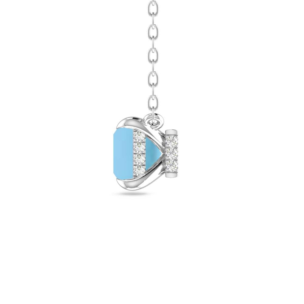 White Gold - Blue Topaz