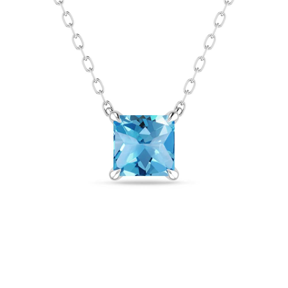 White Gold - Blue Topaz