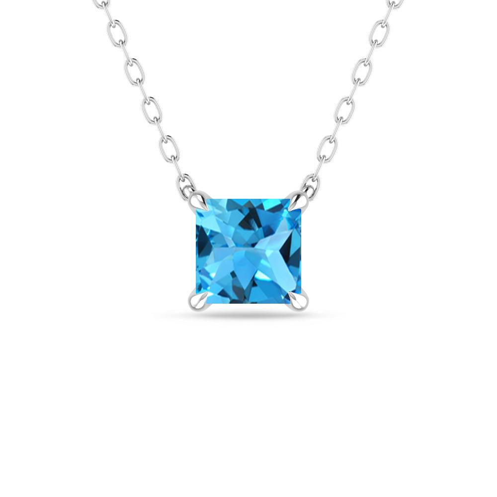 White Gold - Blue Topaz