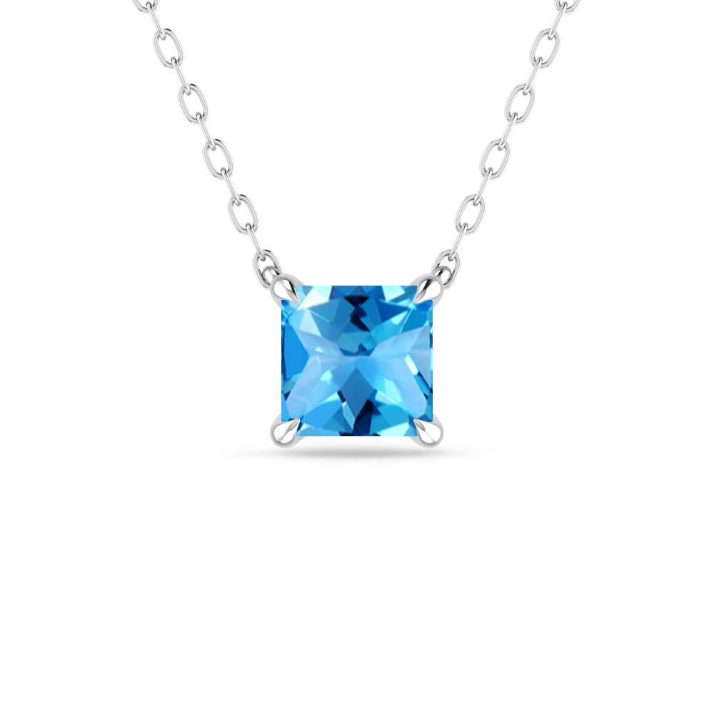 White Gold - Blue Topaz