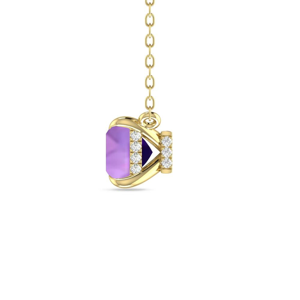 Yellow Gold - Amethyst