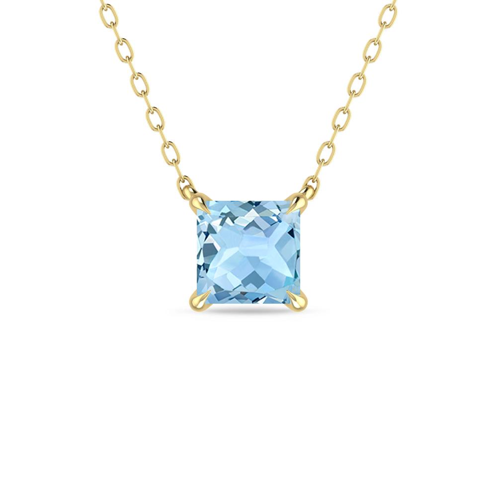 Yellow Gold - Aquamarine