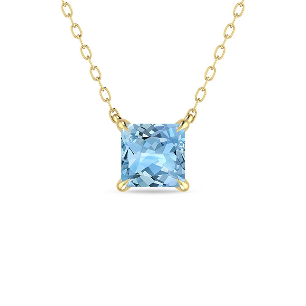 Yellow Gold - Aquamarine