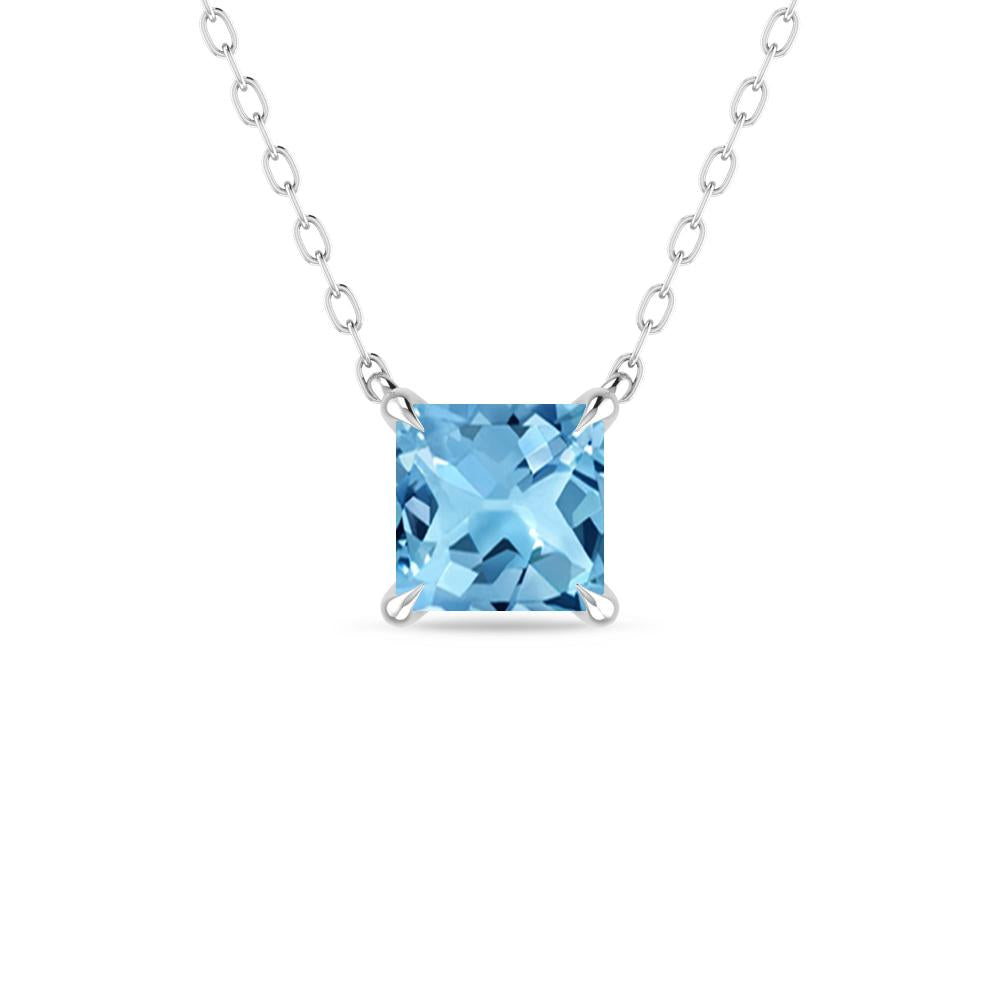 White Gold - Blue Topaz