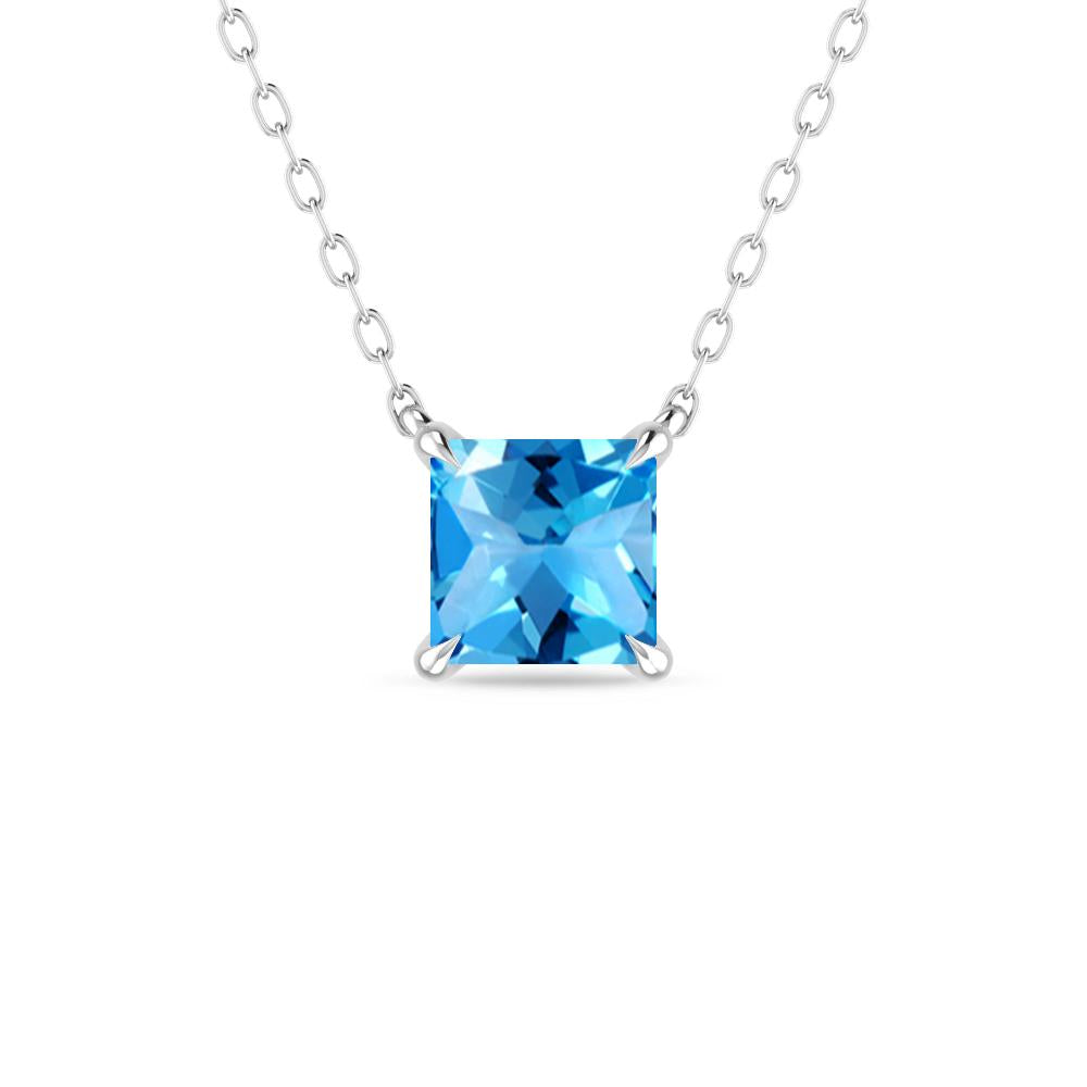 White Gold - Blue Topaz