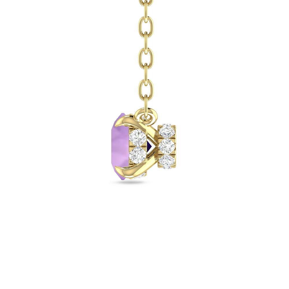 Yellow Gold - Amethyst