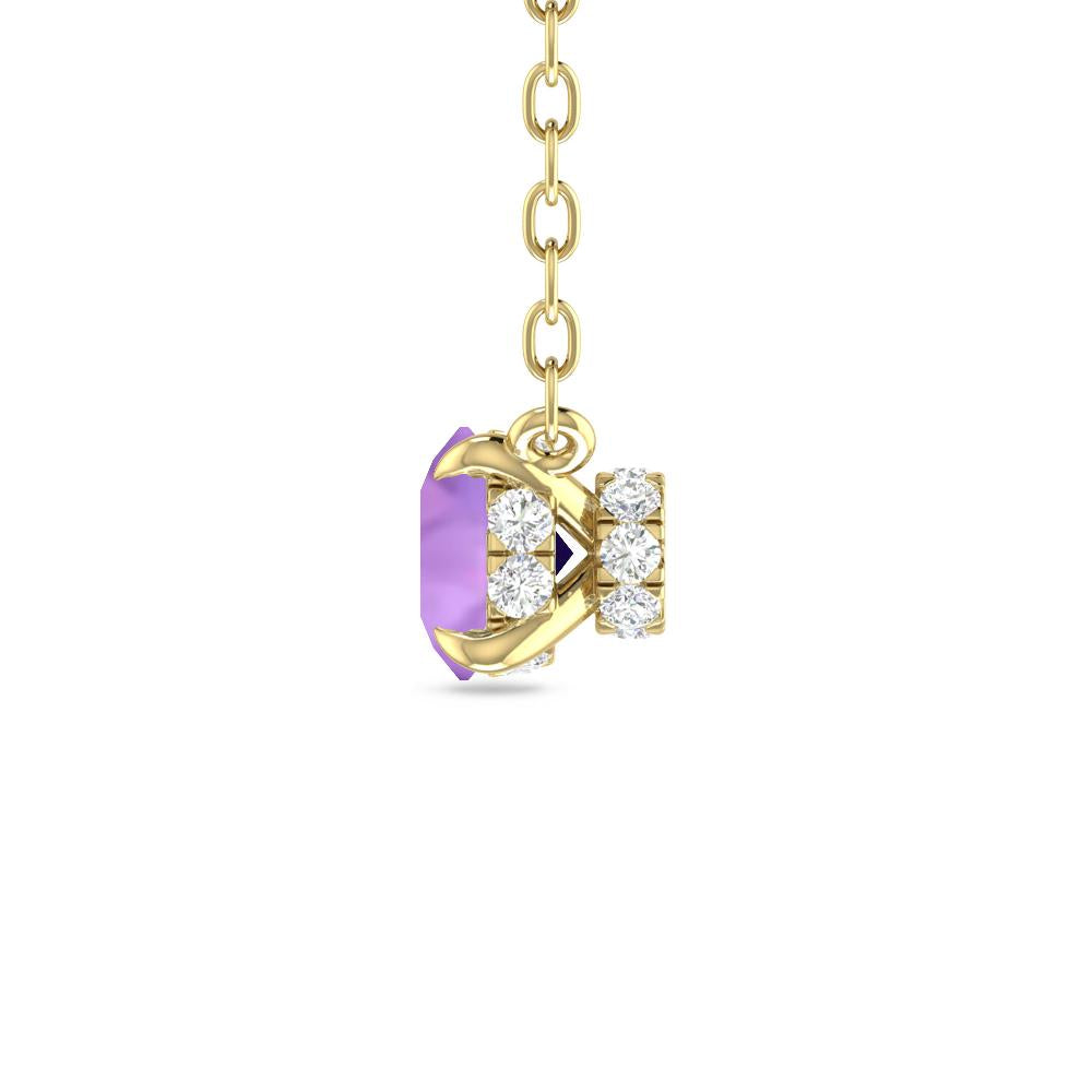 Yellow Gold - Amethyst