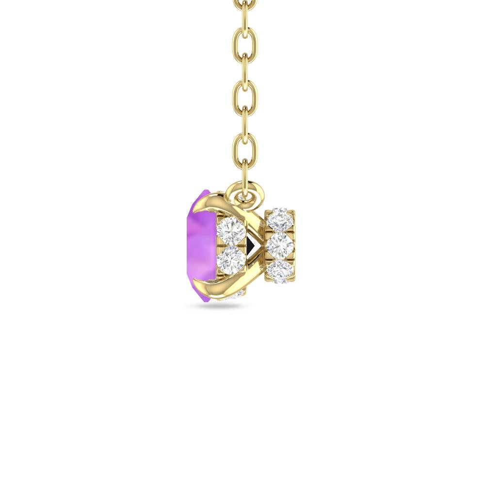 Yellow Gold - Amethyst