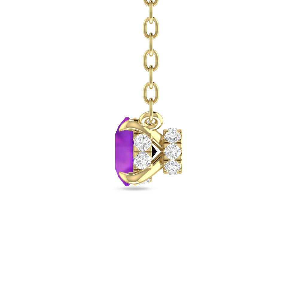 Yellow Gold - Amethyst