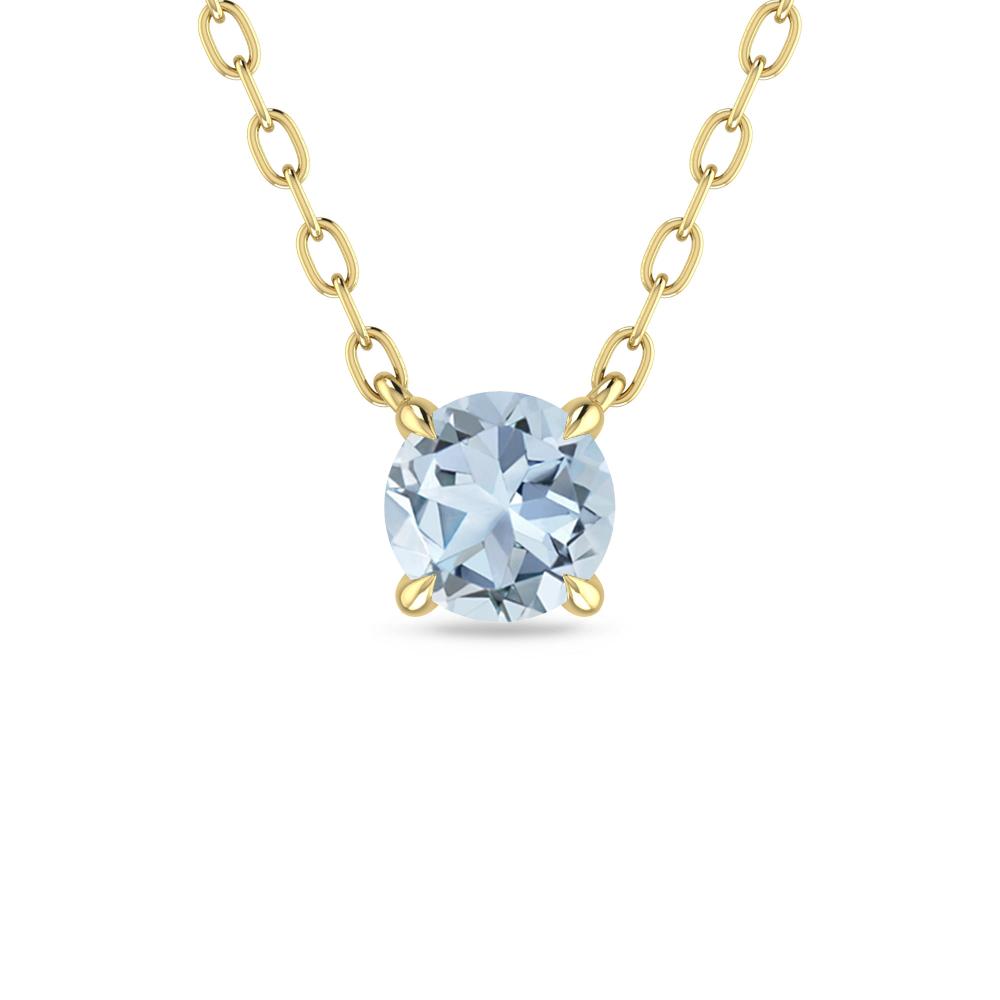 Yellow Gold - Aquamarine