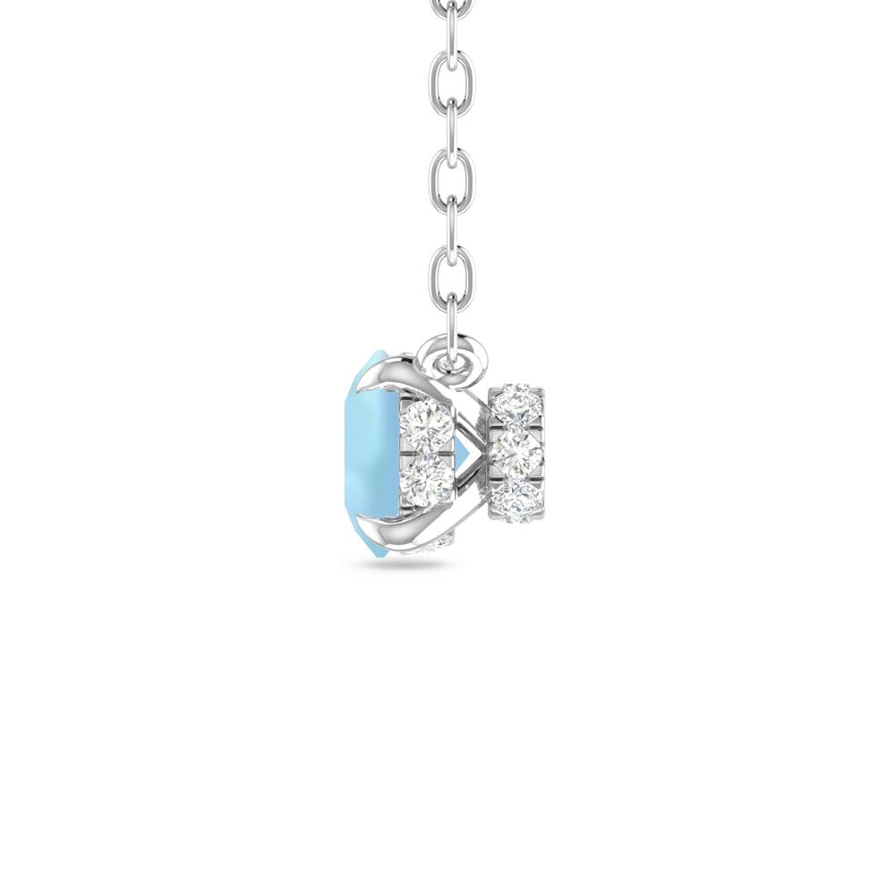 White Gold - Aquamarine