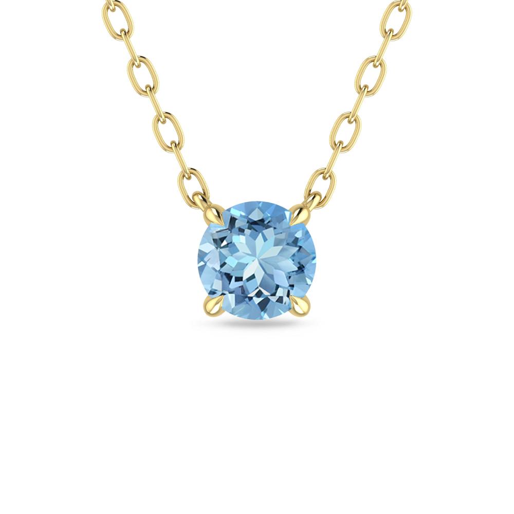 Yellow Gold - Aquamarine