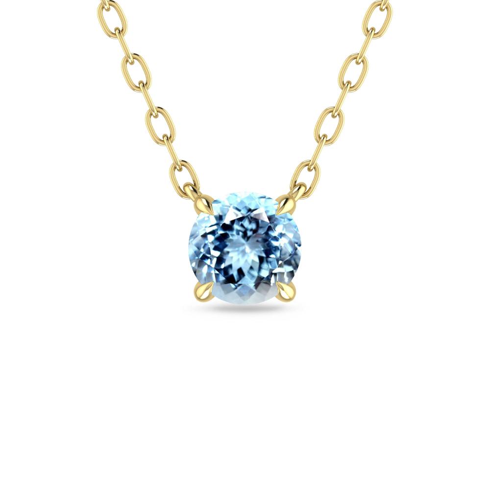 Yellow Gold - Aquamarine