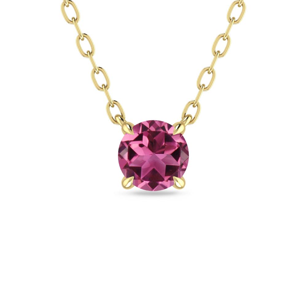 Yellow Gold - Pink Tourmaline