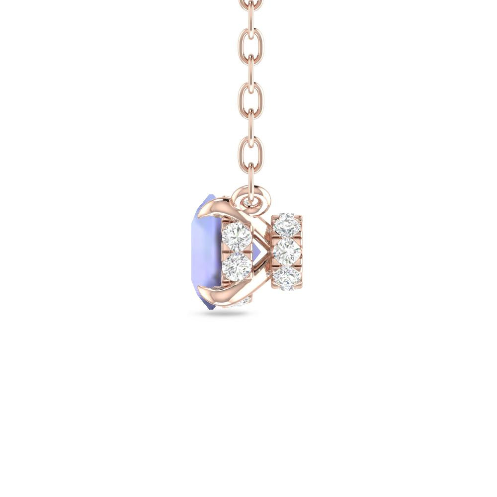 Rose Gold - Tanzanite