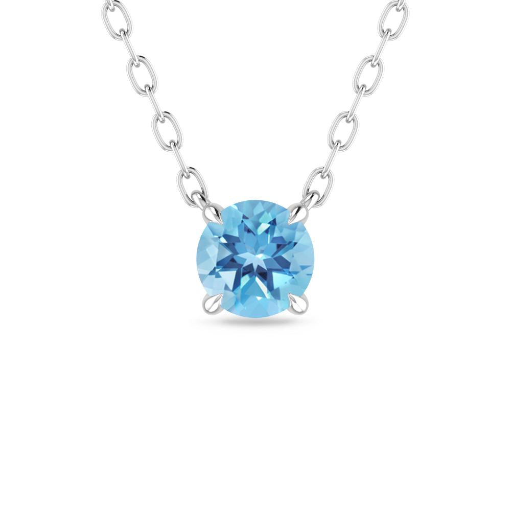 White Gold - Blue Topaz