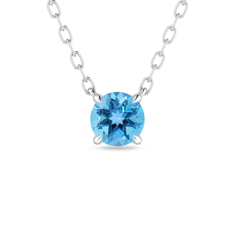 White Gold - Blue Topaz