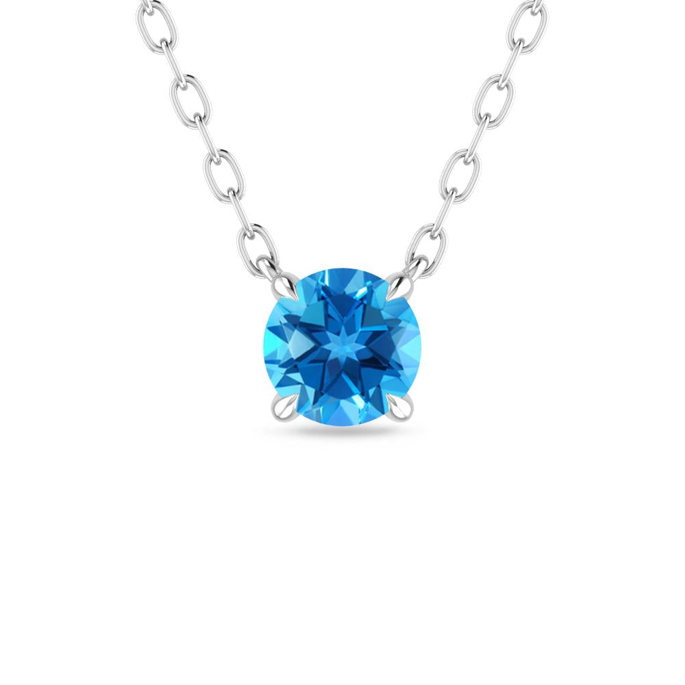 White Gold - Blue Topaz