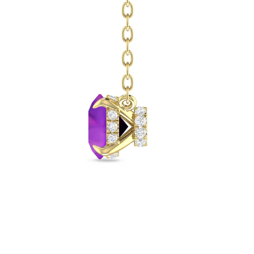 Yellow Gold - Amethyst