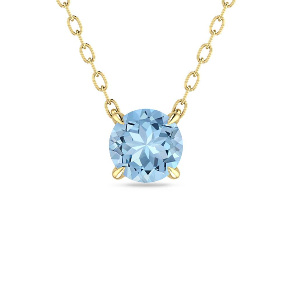 Yellow Gold - Aquamarine