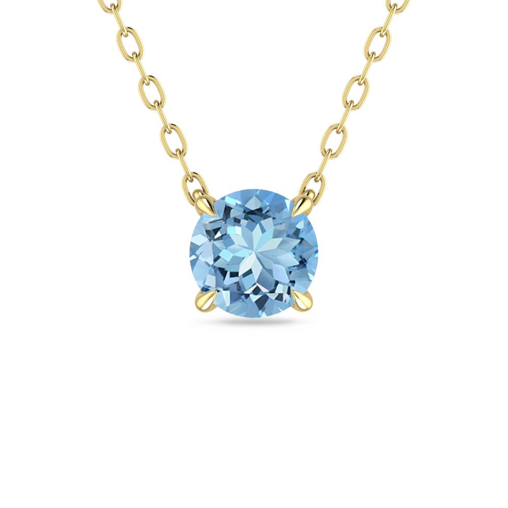 Yellow Gold - Aquamarine