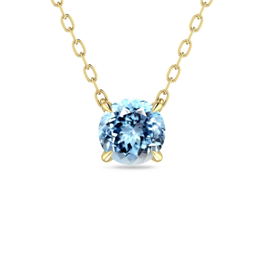 Yellow Gold - Aquamarine