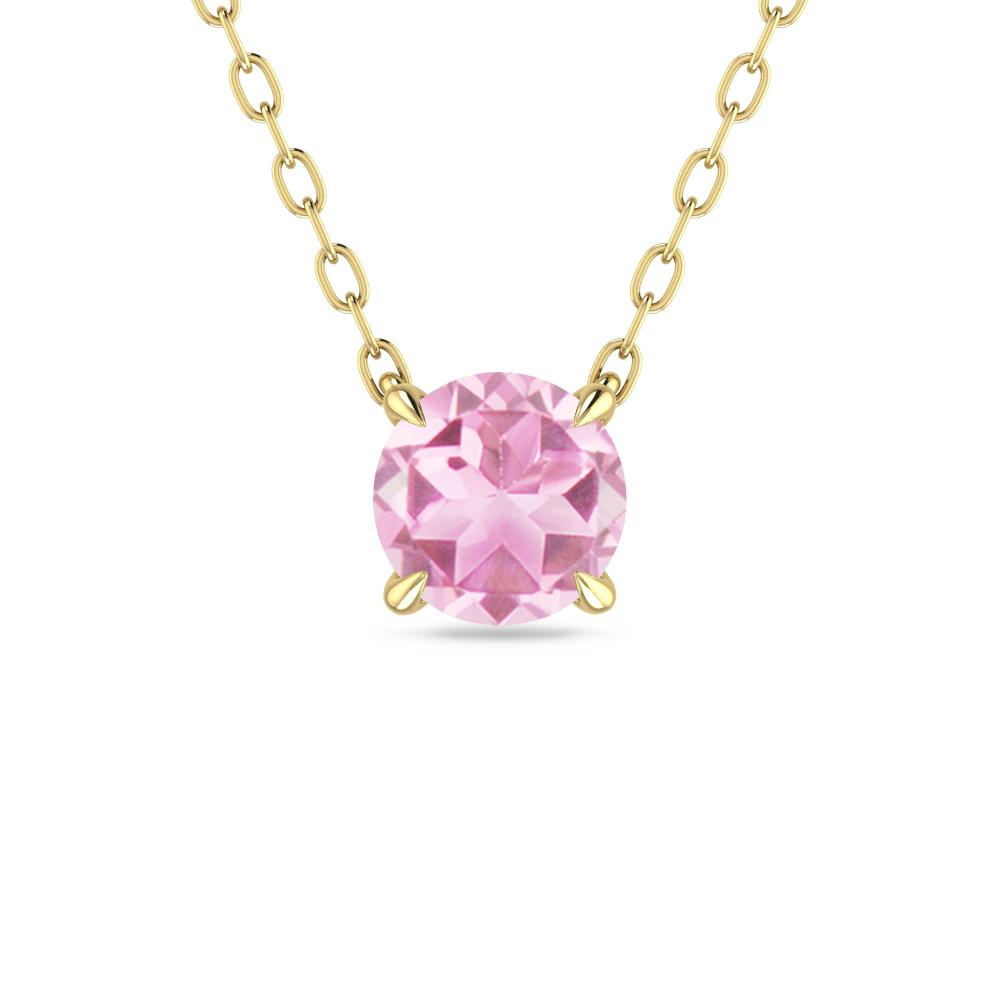 Yellow Gold - Pink Tourmaline